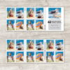 A Day at the Beach Stamps, Book of 20